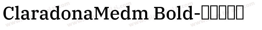 ClaradonaMedm Bold字体转换